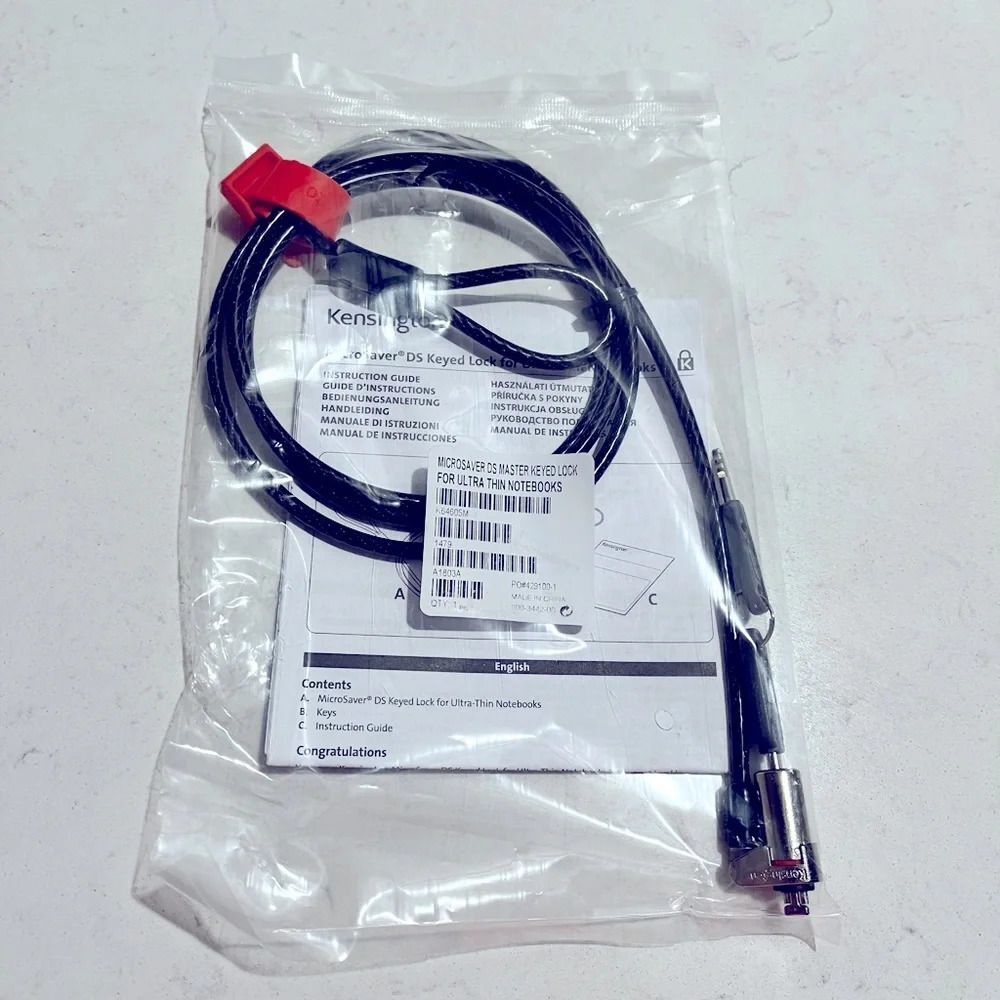 Kensington MicroSaver Notebook Lock DS MASTER KEYED‎ lock